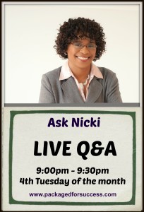Ask Nicki Live q and a