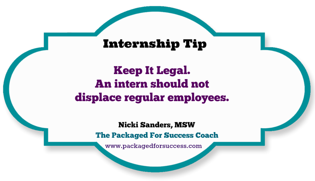 internship tip dont replace employees