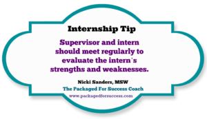 internship tip meet regularly with intern