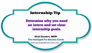 set clear internship goals