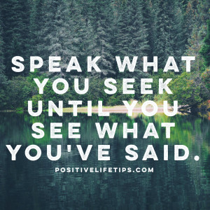 speak what you seek