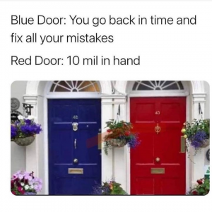 Blue door or red door